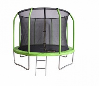 батут bondy sport 10ft (305 cм) с сеткой и лестницей (зеленый) bs10ftgr