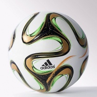 мяч футбольный сувенирный adidas brazuca 2014 final mini №1 g83999