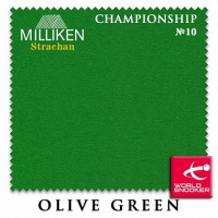 сукно milliken strachan snooker no.10 championship 191см olive green