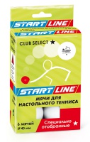 мячи для н/т start line - club select 1* (6 шт. белые)