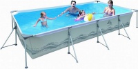 бассейн каркасный 394x207x80 jilong rectangular steel frame pools jl017442ng
