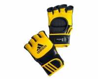 перчатки для смешанных единоборств adidas ultimate fight желто-черные adicsg041