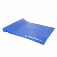 коврик гимнастический body form bf-ym01c в чехле 173x61x0,4 см синий