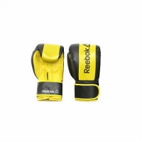 перчатки боксерские reebok retail 12 oz boxing gloves - yellow rscb-11112yl