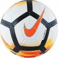 мяч футбольный nike strike 2018, р.5, оранжево-черно-белый