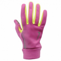 перчатки для бега nike women's tech thermal running gloves club pink/volt
