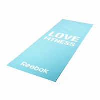 тренировочный коврик (мат) для фитнеса тонкий reebok love ramt-11024bll голубой