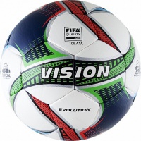 мяч футбольный vision evolution fifa, №5 профессиональный, микрофибра, бел/син/зел/красн.