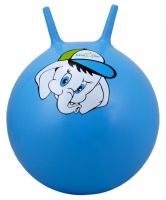 мяч-попрыгун "слоненок" gb-401, 45 см, с рожками, синий