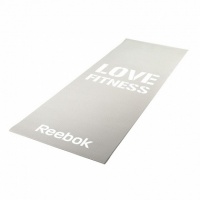 тренировочный коврик (мат) для фитнеса тонкий reebok love ramt-11024grl серый