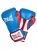 перчатки боксерские тренировочные everlast powerlock pu 16 унций, сине-красные