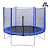 батут dfc trampoline fitness 10ft наружн.сетка, синий (305см)